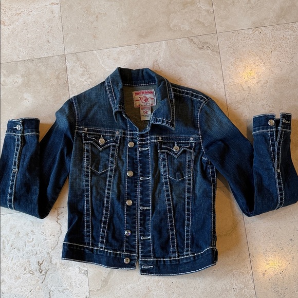 True Religion Jackets & Blazers - True Religion Vintage Disco Emily Jean Jacket W/Swarovski Crystal Buttons.